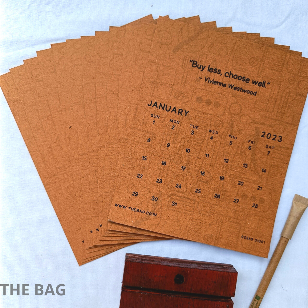 Ecofriendly Calendar 2023 THE BAG